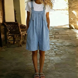 Klothilde - Tuta corta in denim dal morbido tocco di cotone — 2