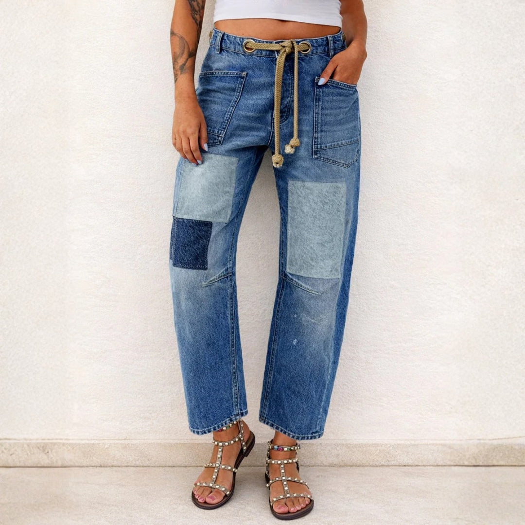 Klara - Jeans in patchwork — 1