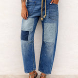 Klara - Jeans in patchwork — 2