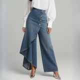 Katharina - Pantaloni avvolgenti in denim — 1