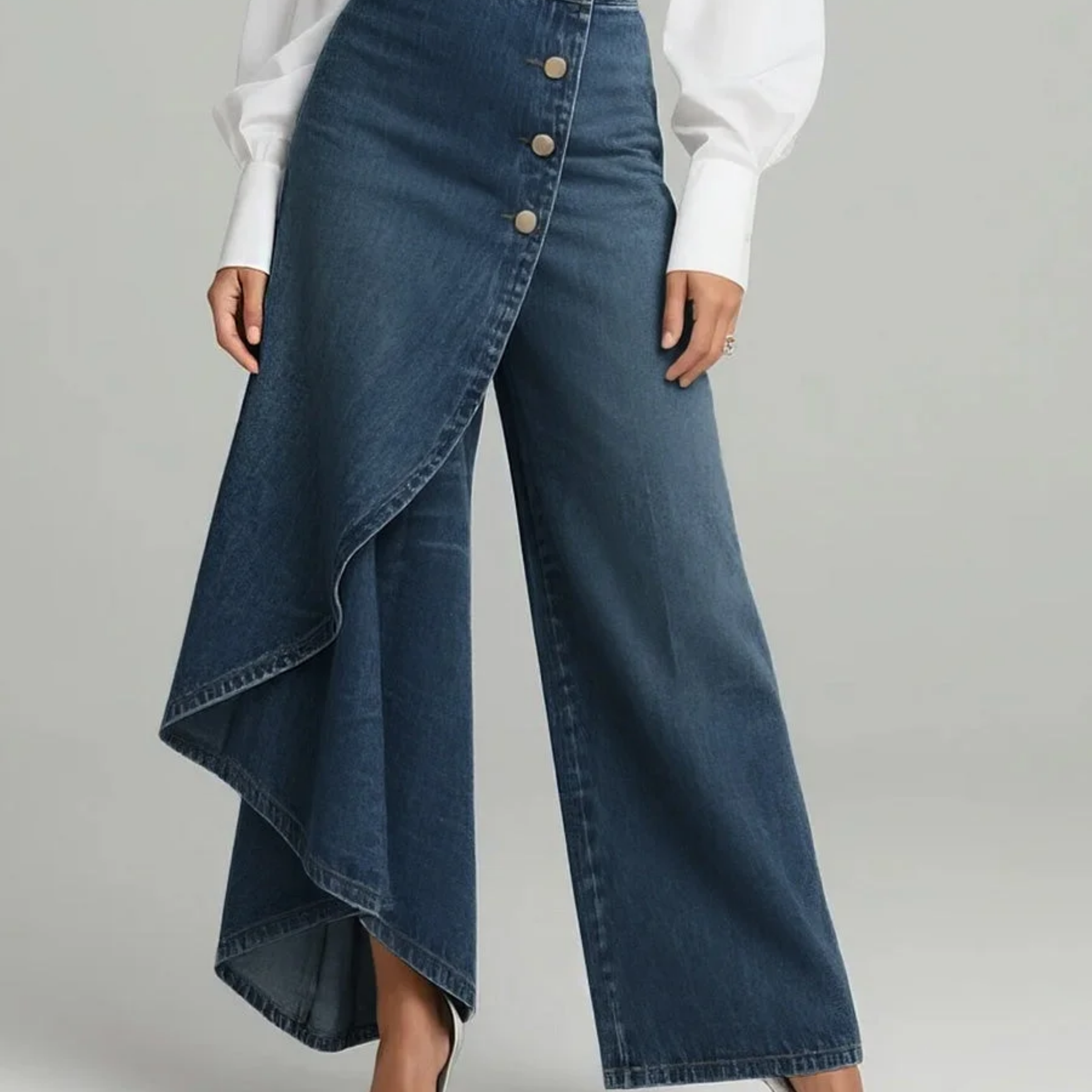 Katharina - Pantaloni avvolgenti in denim — 3
