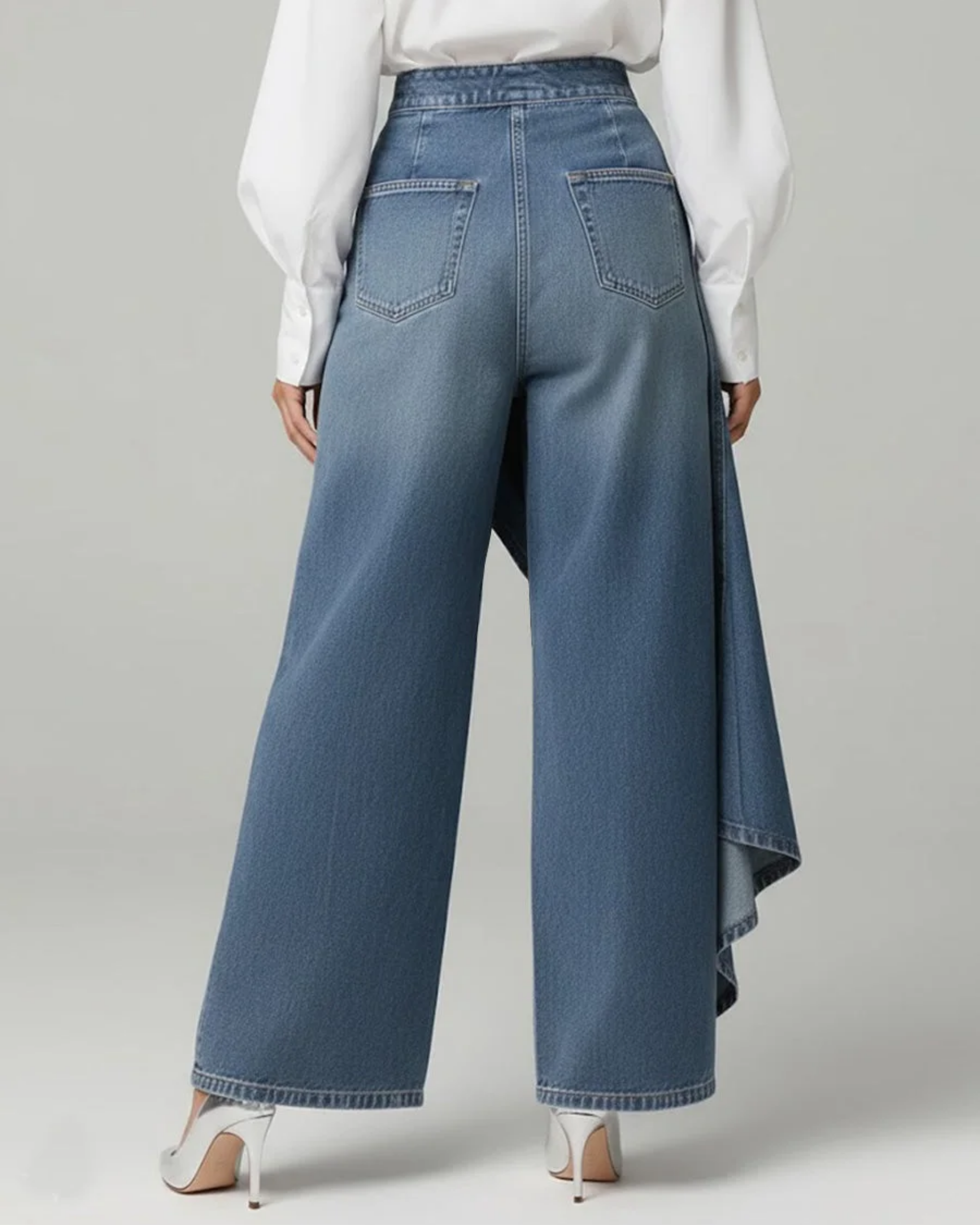 Katharina - Pantaloni avvolgenti in denim — 5