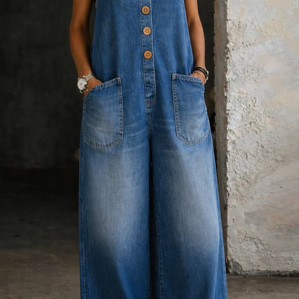 Karin - Salopette vintage in cotone — 2