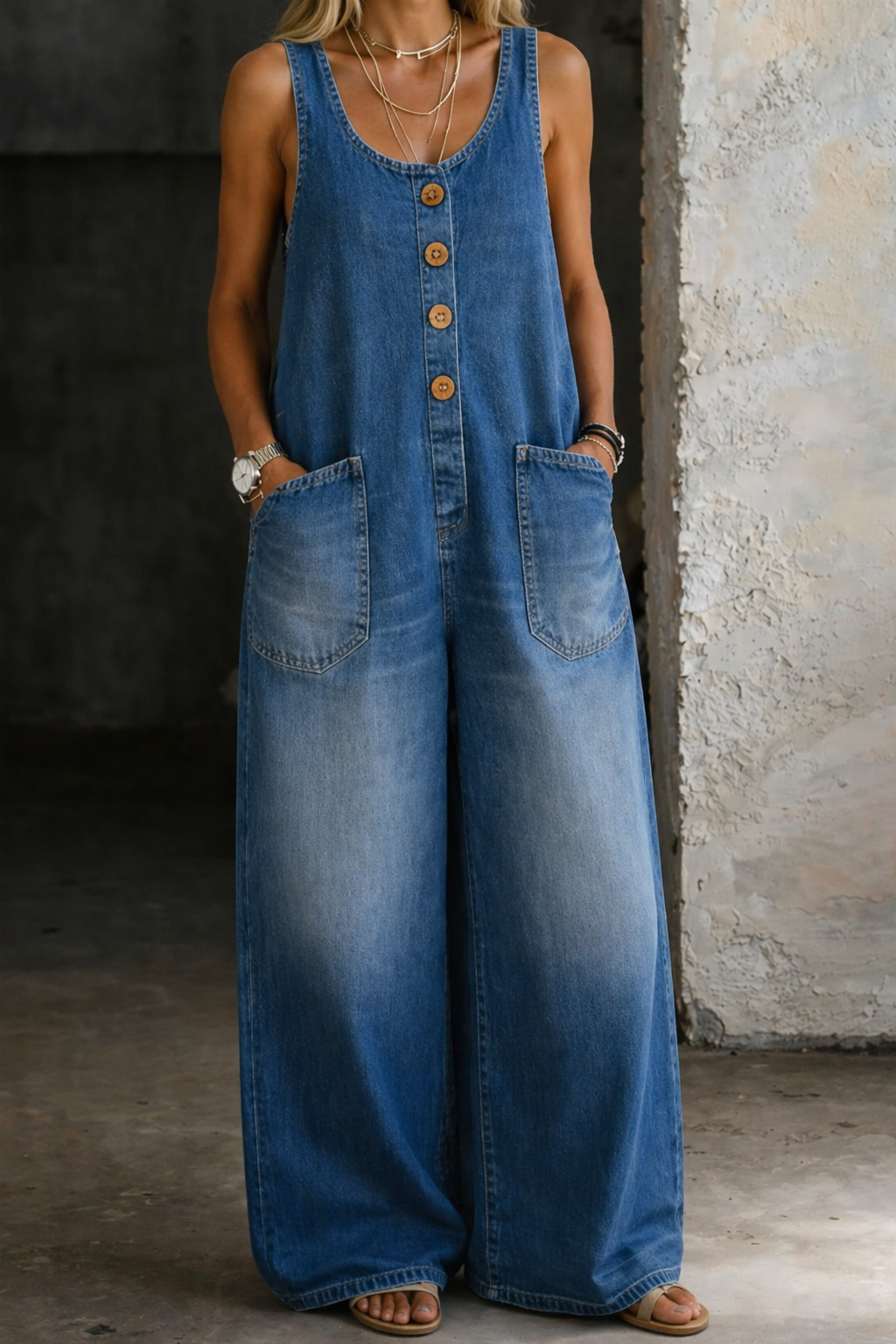 Karin - Salopette vintage in cotone — 2