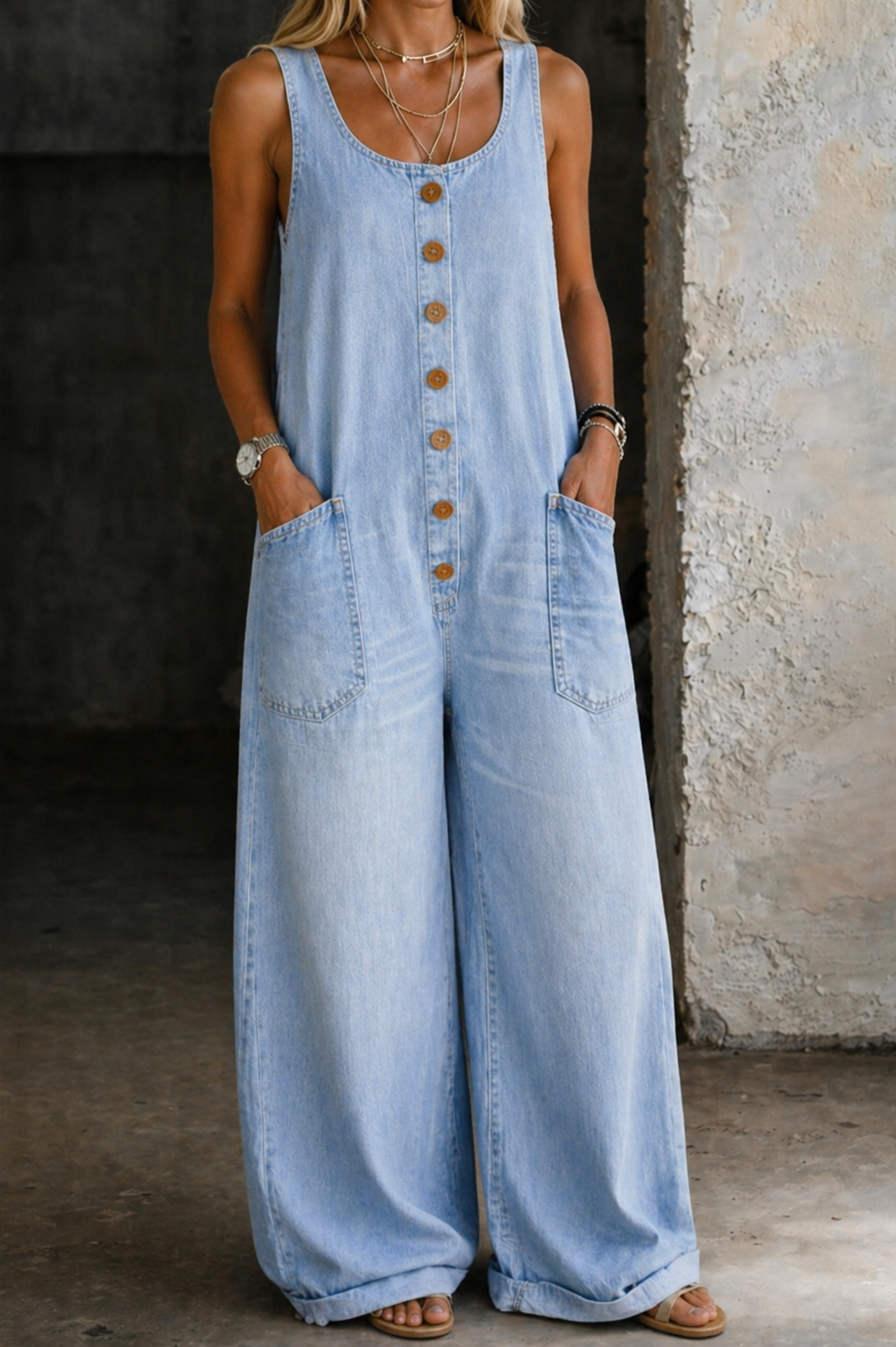 Karin - Salopette vintage in cotone — 12