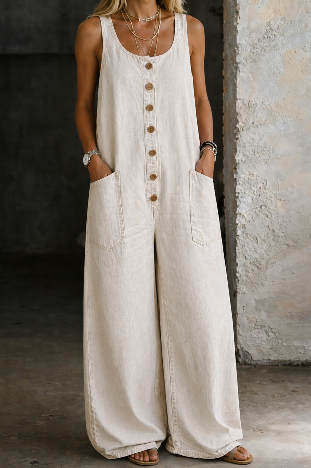 Karin - Salopette vintage in cotone — 13