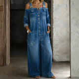 Judith - Tuta in denim con spalline scoperte — 1