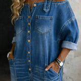 Judith - Tuta in denim con spalline scoperte — 3
