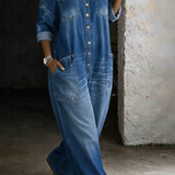 Judith - Tuta in denim con spalline scoperte — 4