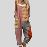 Salopette color-block con righe — 1