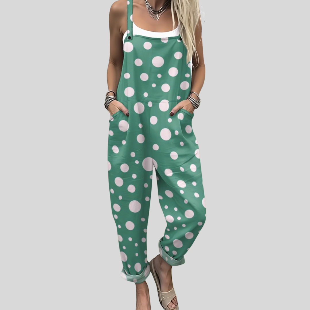 Salopette verde a pois — 1