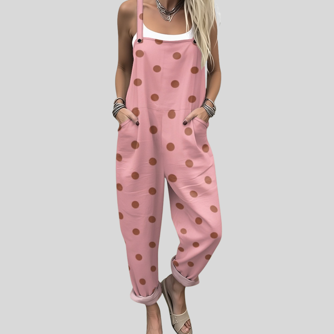Salopette rosa a pois — 1