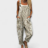 Julia | Pantaloncini con bretelle floreali ricamati — 1