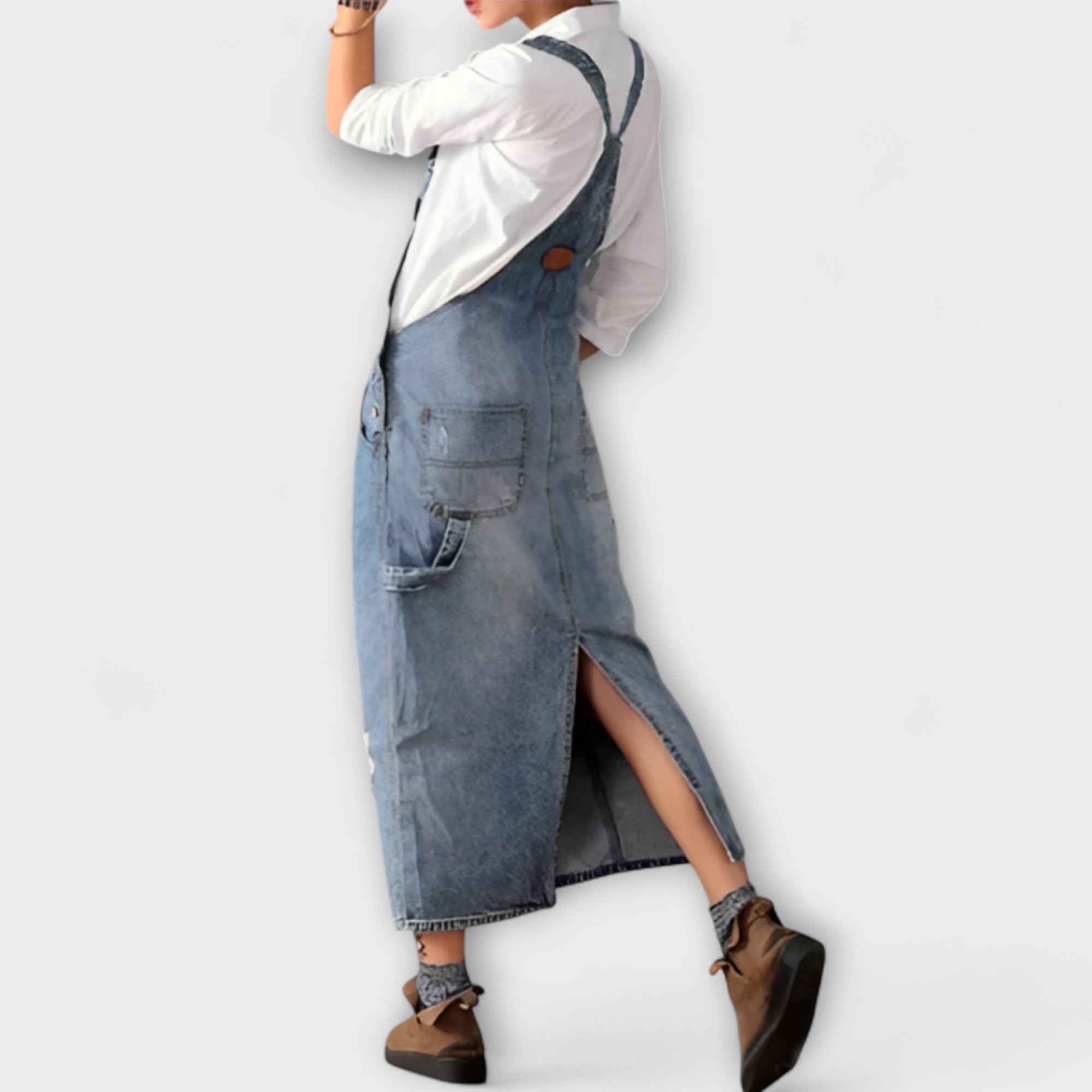Alina | Abito lungo in stile denim — 2