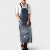 Alina | Abito lungo in stile denim — 5