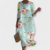 Mia | Elegante maxi abito floreale — 1