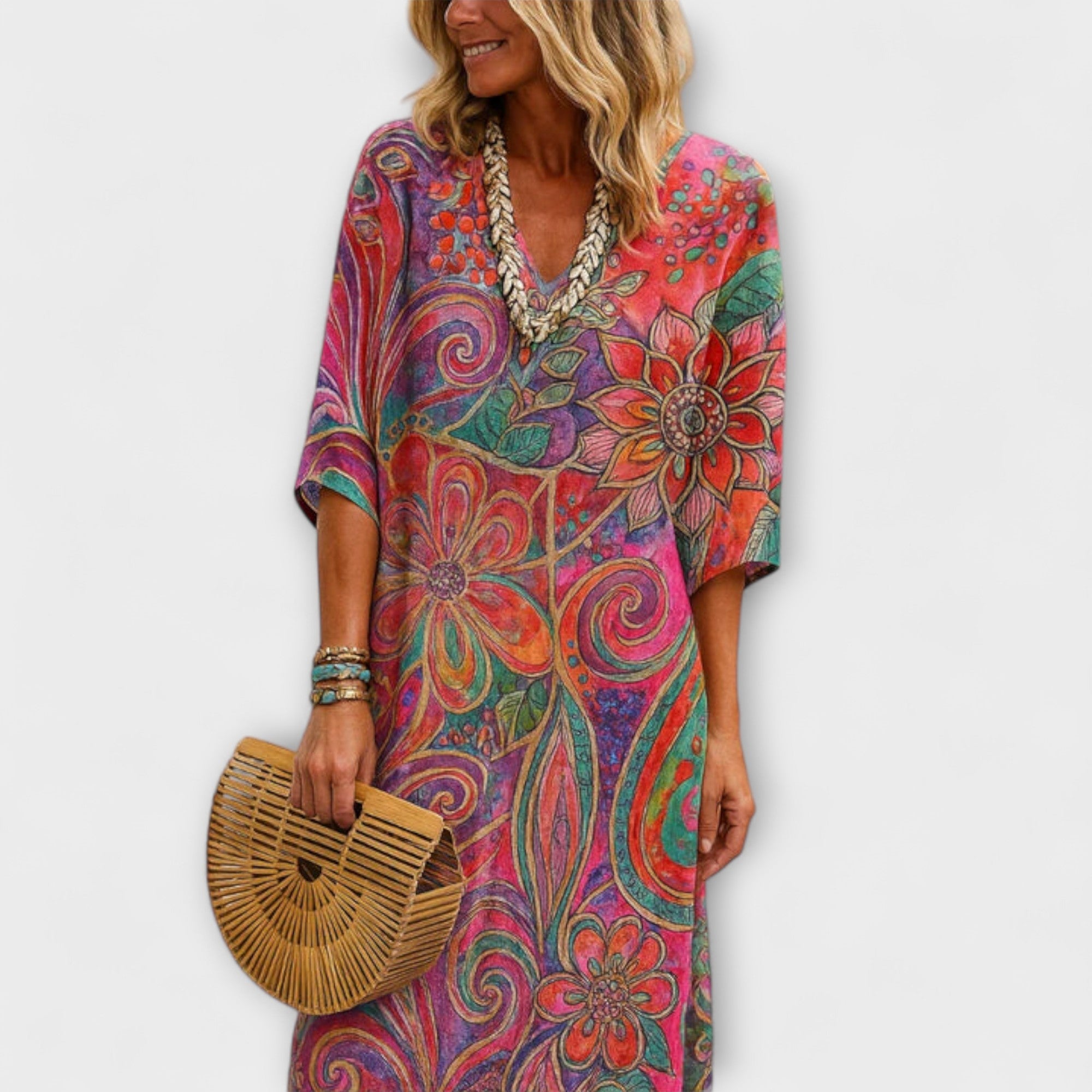 Karla | Abito lungo a fiori — 1