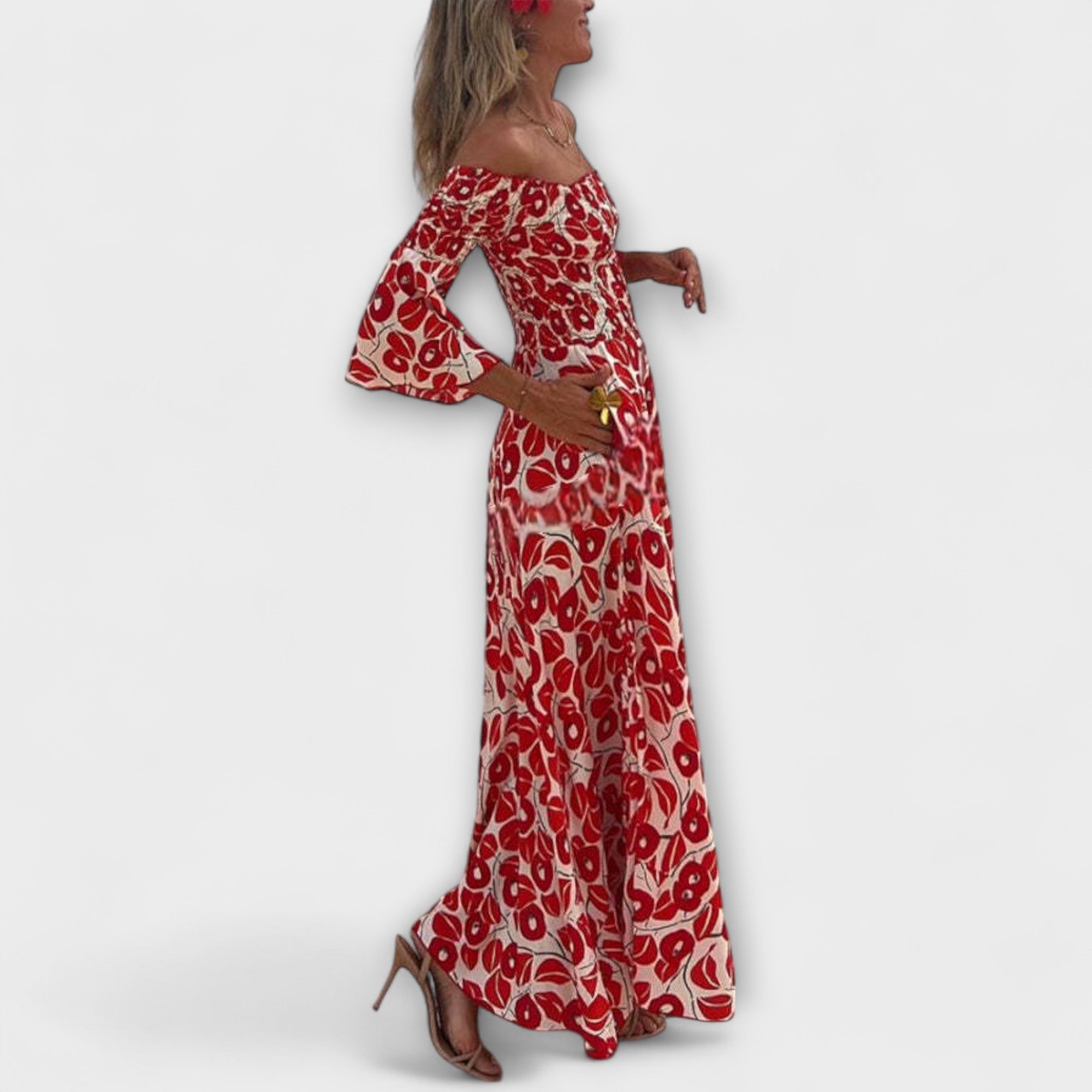 Greta | Maxi vestito con spalle scoperte pronto per le vacanze — 3