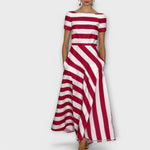 Margarete | vestito lungo a righe — 1
