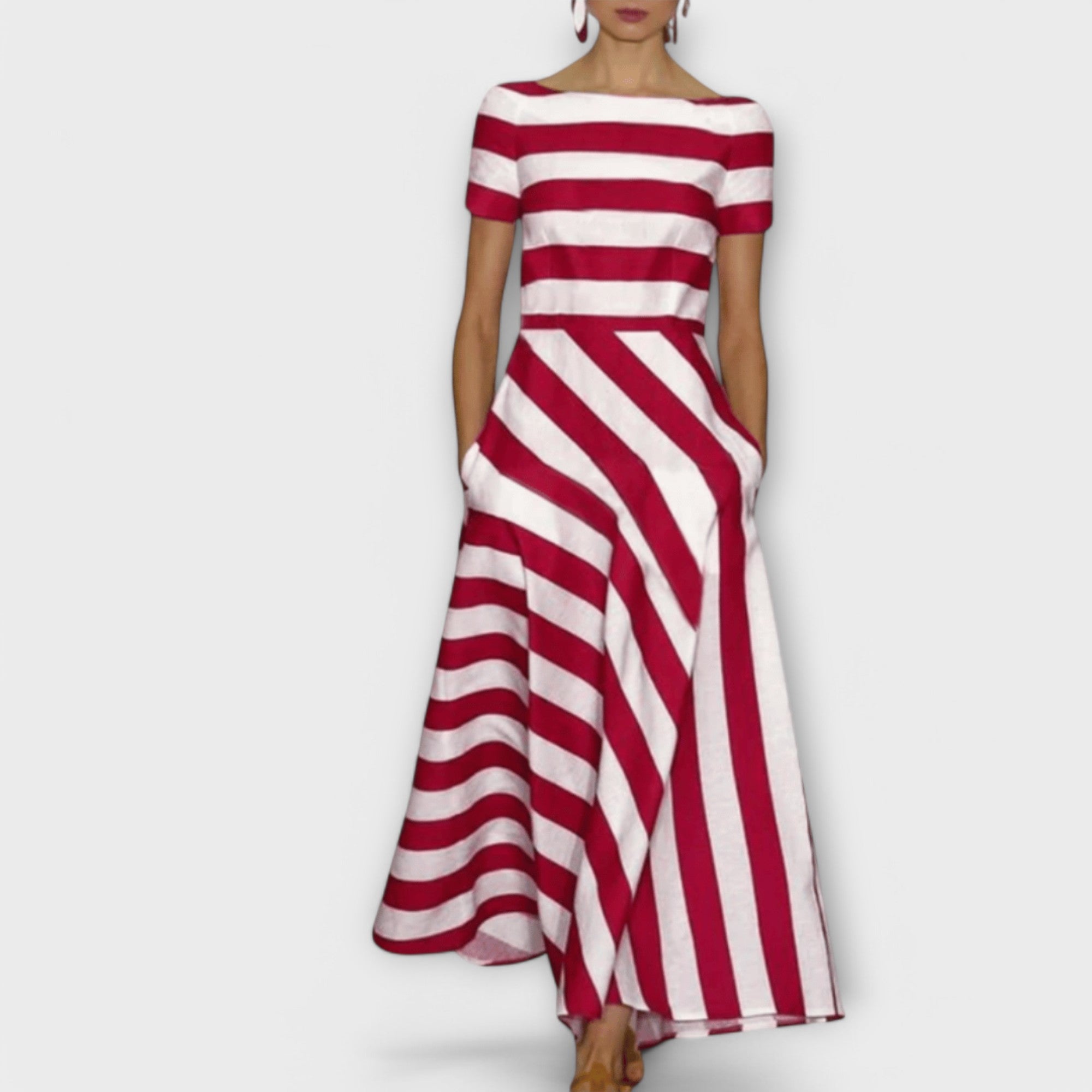 Margarete | vestito lungo a righe — 1