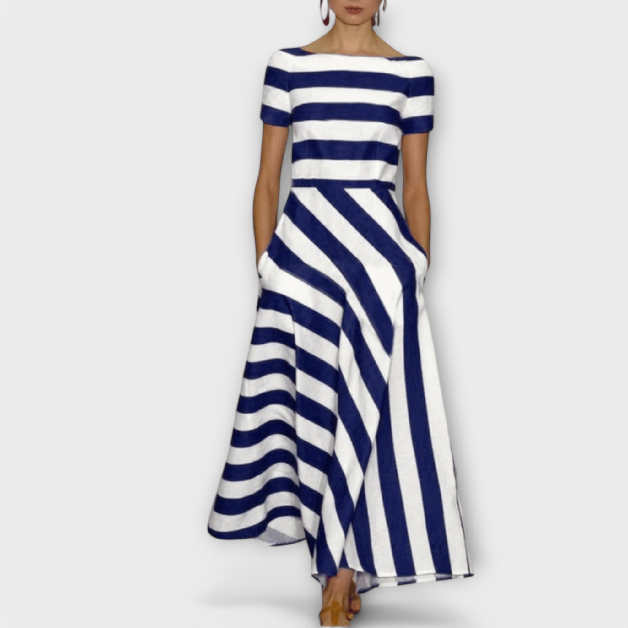Margarete | vestito lungo a righe — 3