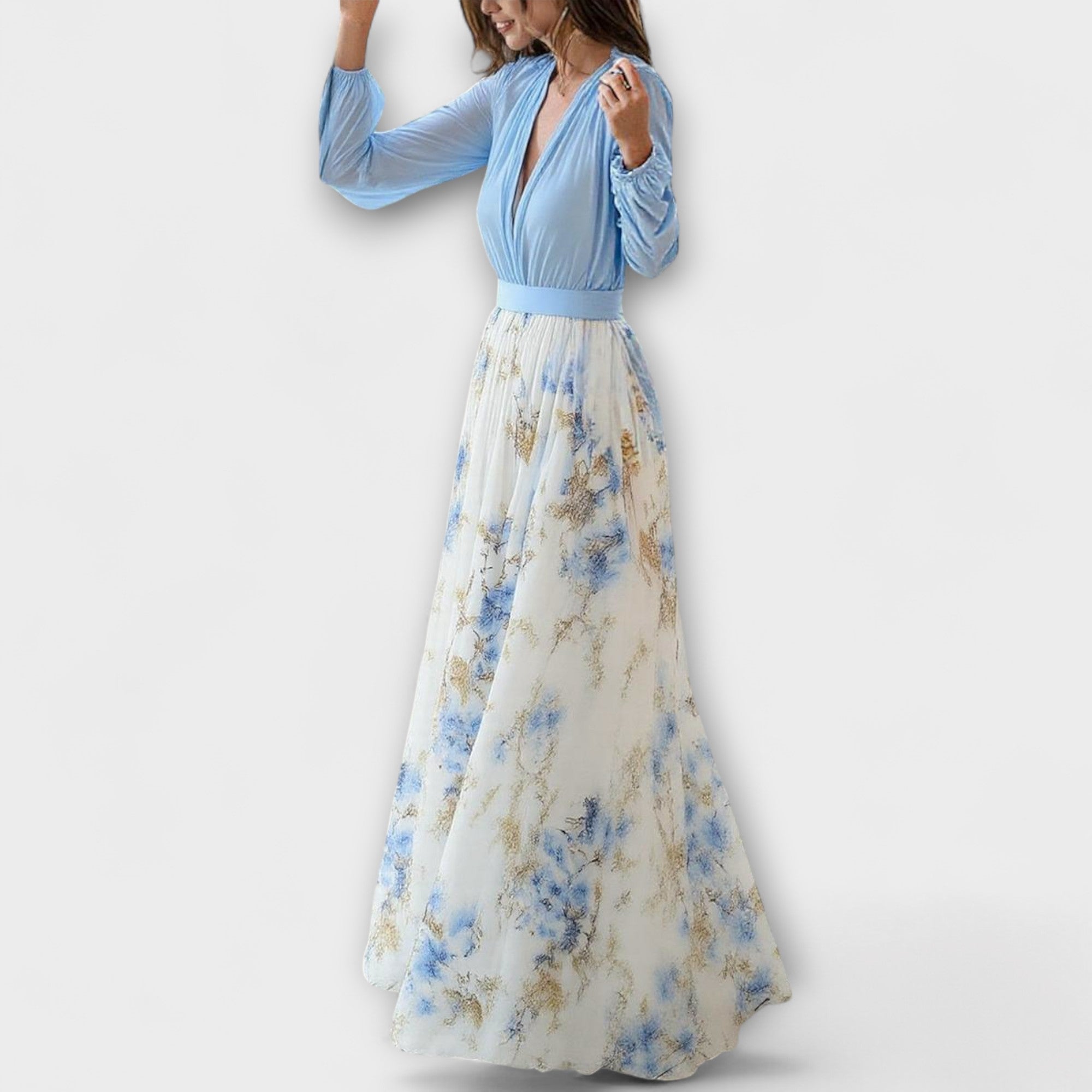 Jessica | Abito lungo floreale — 2