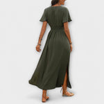 Selma | Elegante abito boho con scollo a V e maniche lunghe — 3
