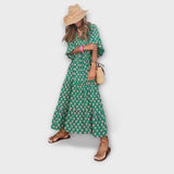 Sylvia | Elegante maxi abito geometrico — 3