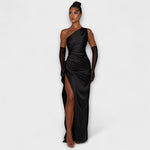 Elise | Abito maxi monospalla — 2