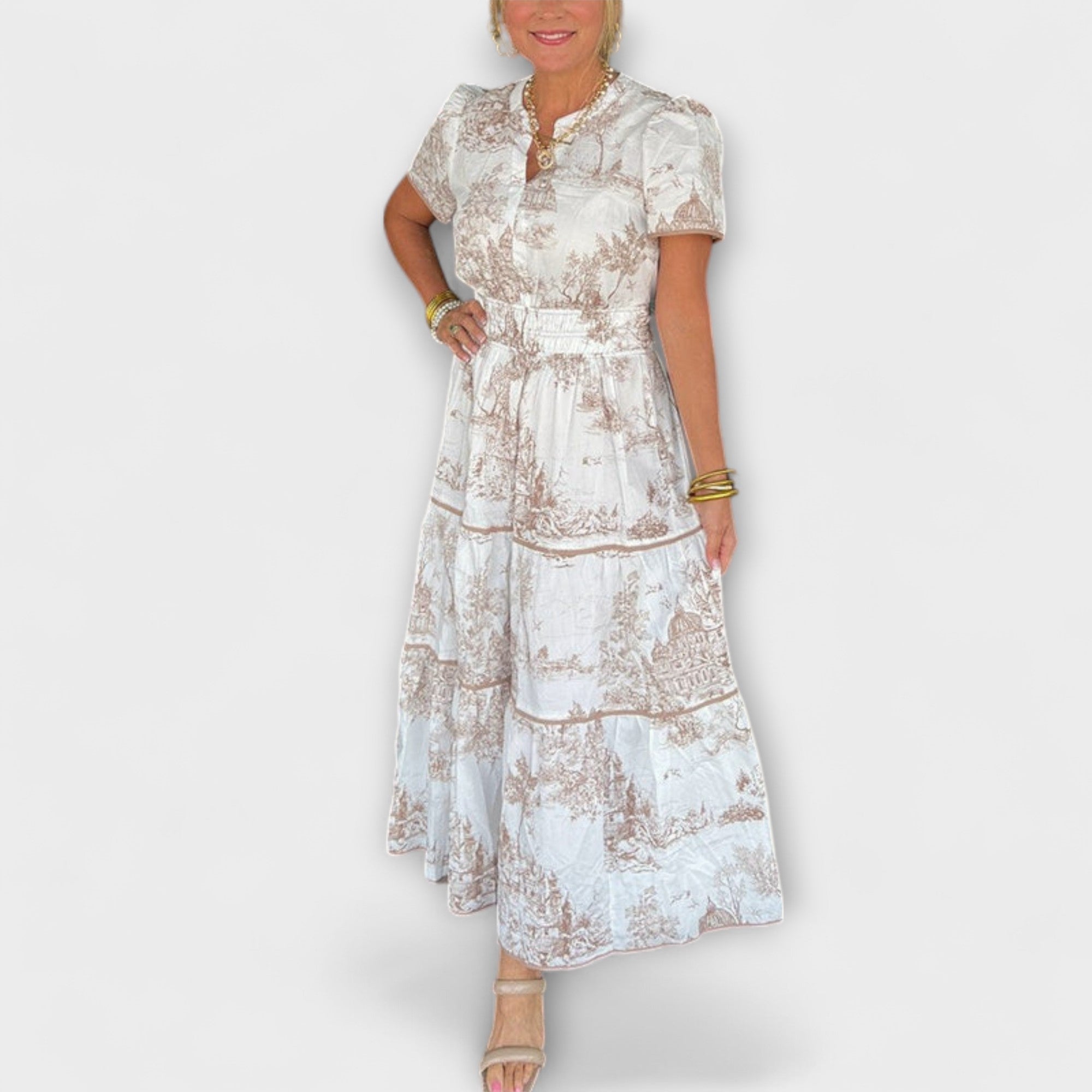 Marlene | Abito maxi in toile senza tempo — 1