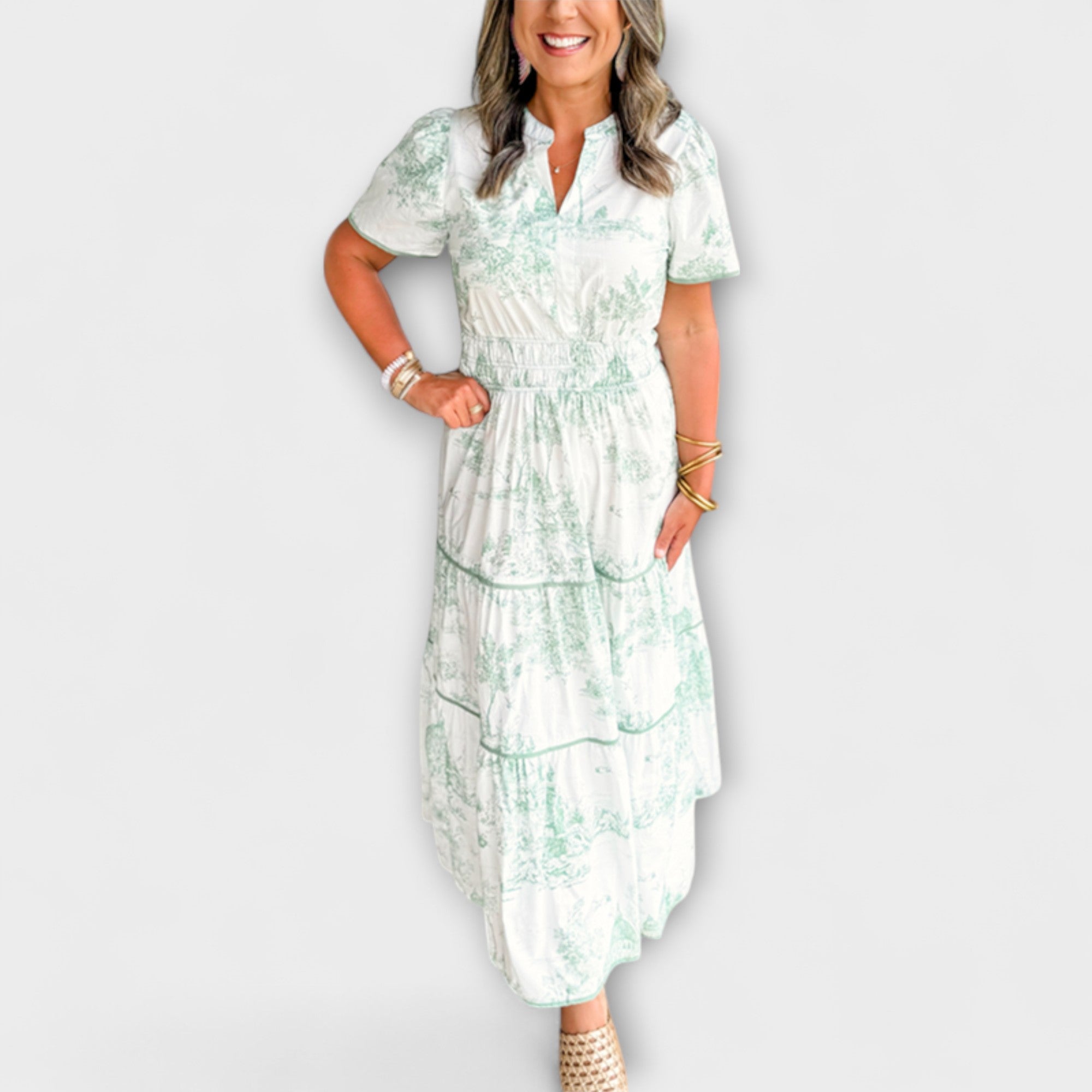 Marlene | Abito maxi in toile senza tempo — 5