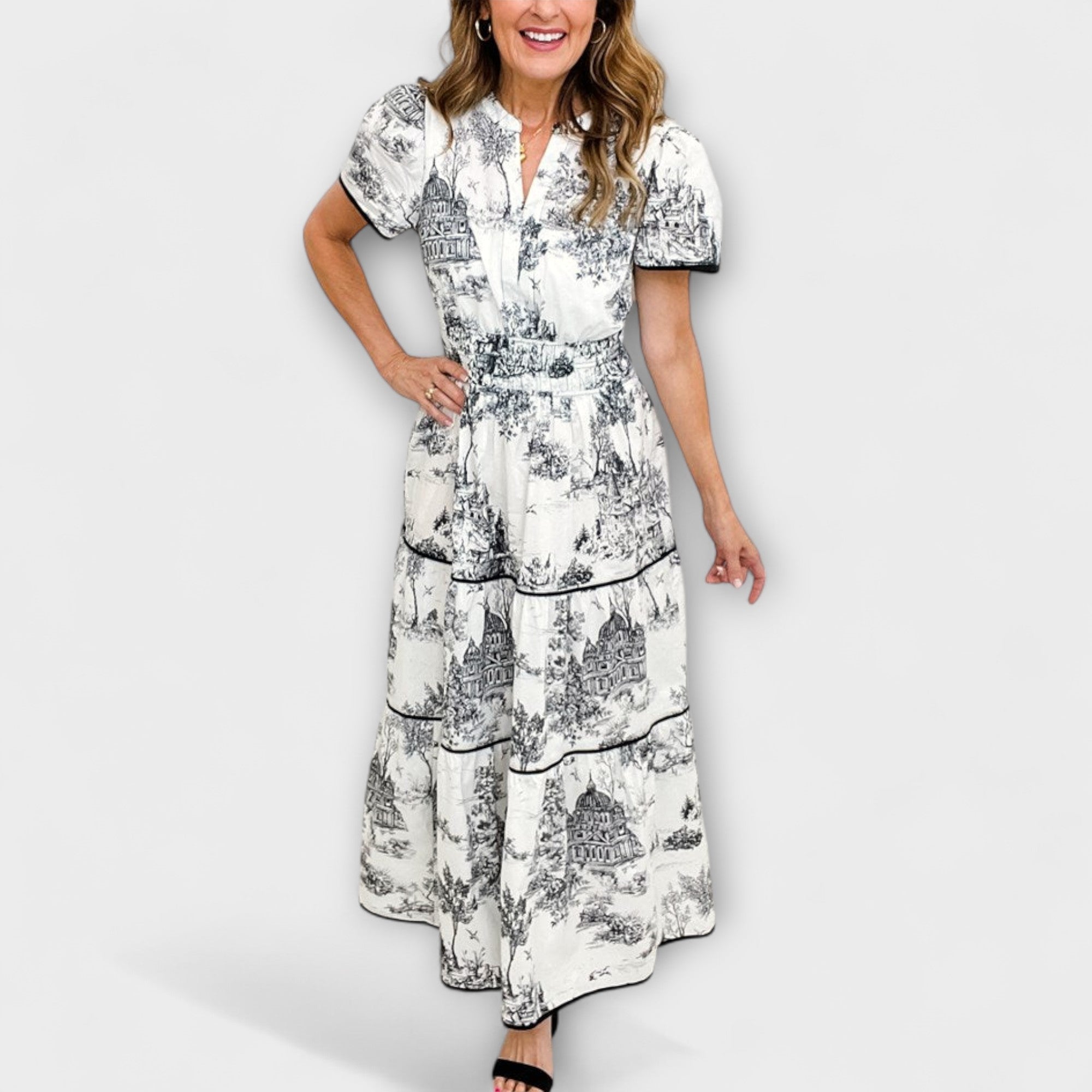 Marlene | Abito maxi in toile senza tempo — 7