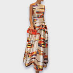 Annika | Abito lungo realizzato in tessuto premium — 1