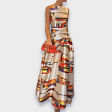 Annika | Abito lungo realizzato in tessuto premium — 1