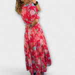 Marianne | Abito con tasche e scollo a V con motivo floreale — 3