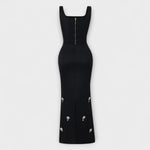 Emma | Completo top e gonna con cerniera nera perlata — 3