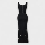 Emma | Completo top e gonna con cerniera nera perlata — 3