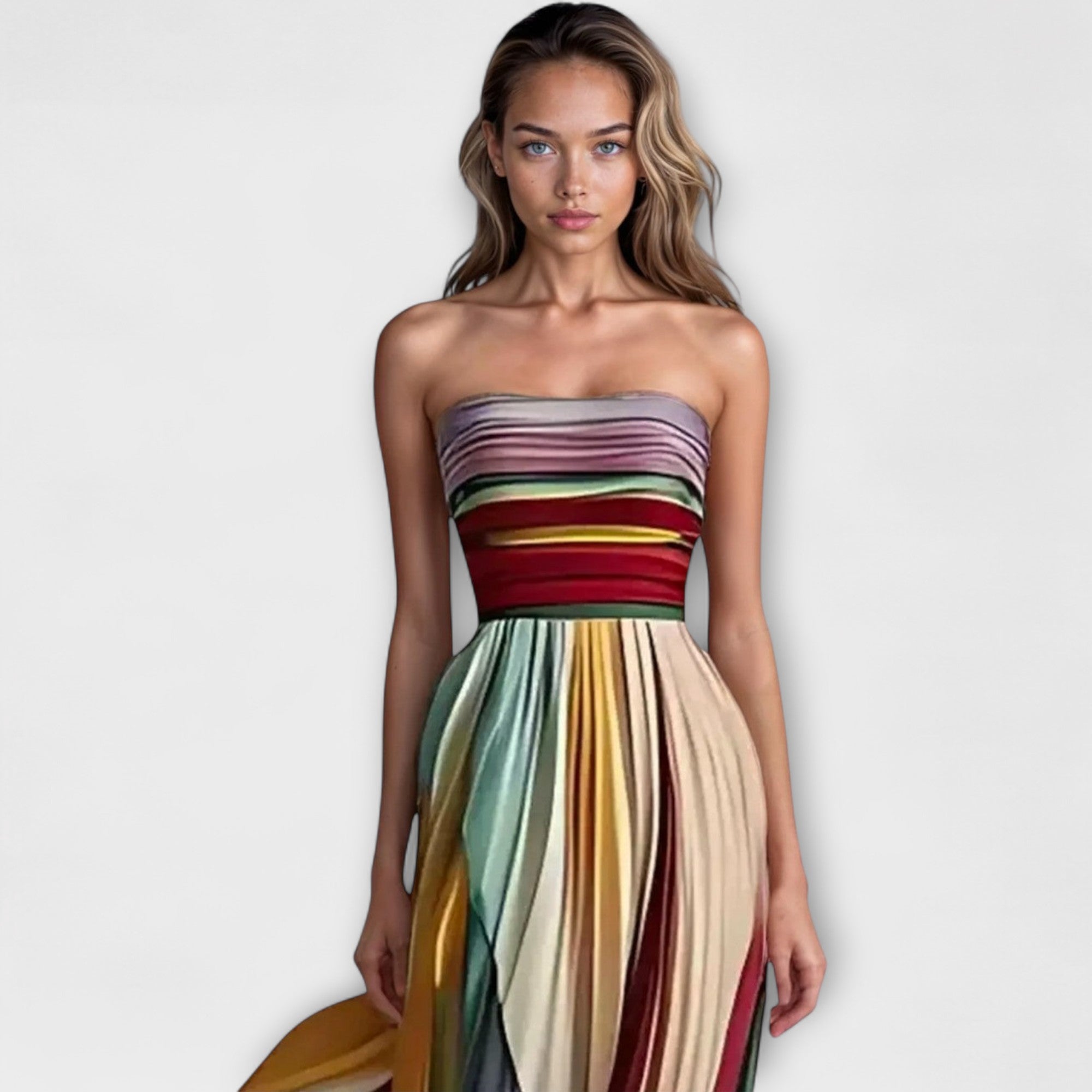 Irmgard | Abito lungo realizzato in tessuto premium — 2