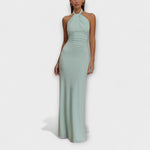 Nina | Maxi vestito attillato con scollo all'americana — 1
