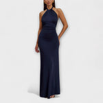 Nina | Maxi vestito attillato con scollo all'americana — 2