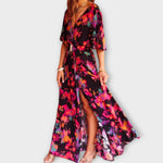 Elisabeth | Elegante maxi abito avvolgente dal design fluido — 2