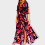 Elisabeth | Elegante maxi abito avvolgente dal design fluido — 2