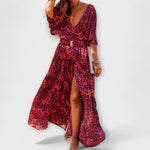 Elisabeth | Elegante maxi abito avvolgente dal design fluido — 3