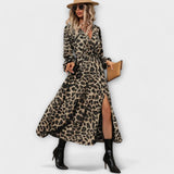 Marlene | Elegante abito con stampa leopardata — 3