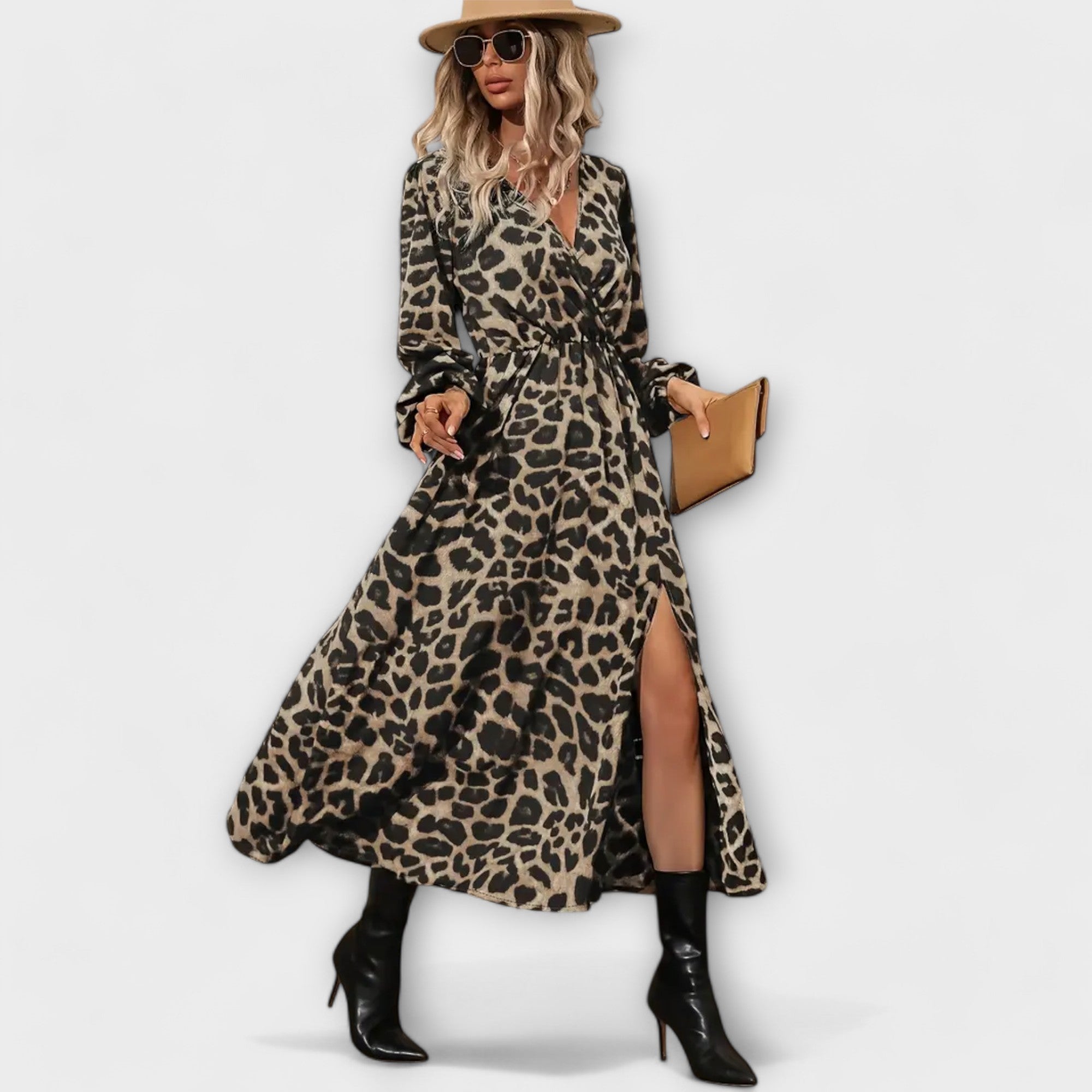 Marlene | Elegante abito con stampa leopardata — 3
