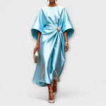 Gretchen | Abito lungo in satin luccicante — 1