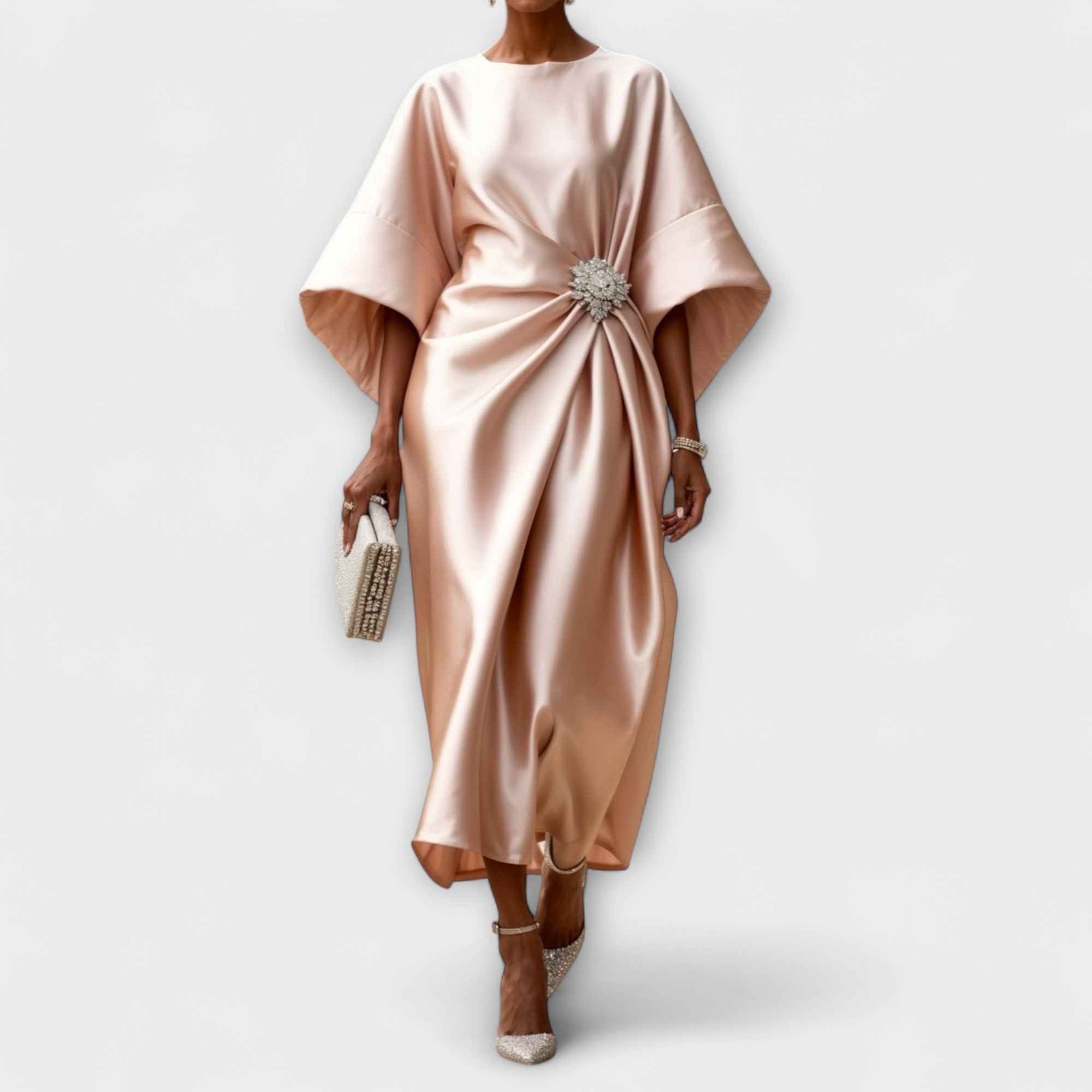 Gretchen | Abito lungo in satin luccicante — 6