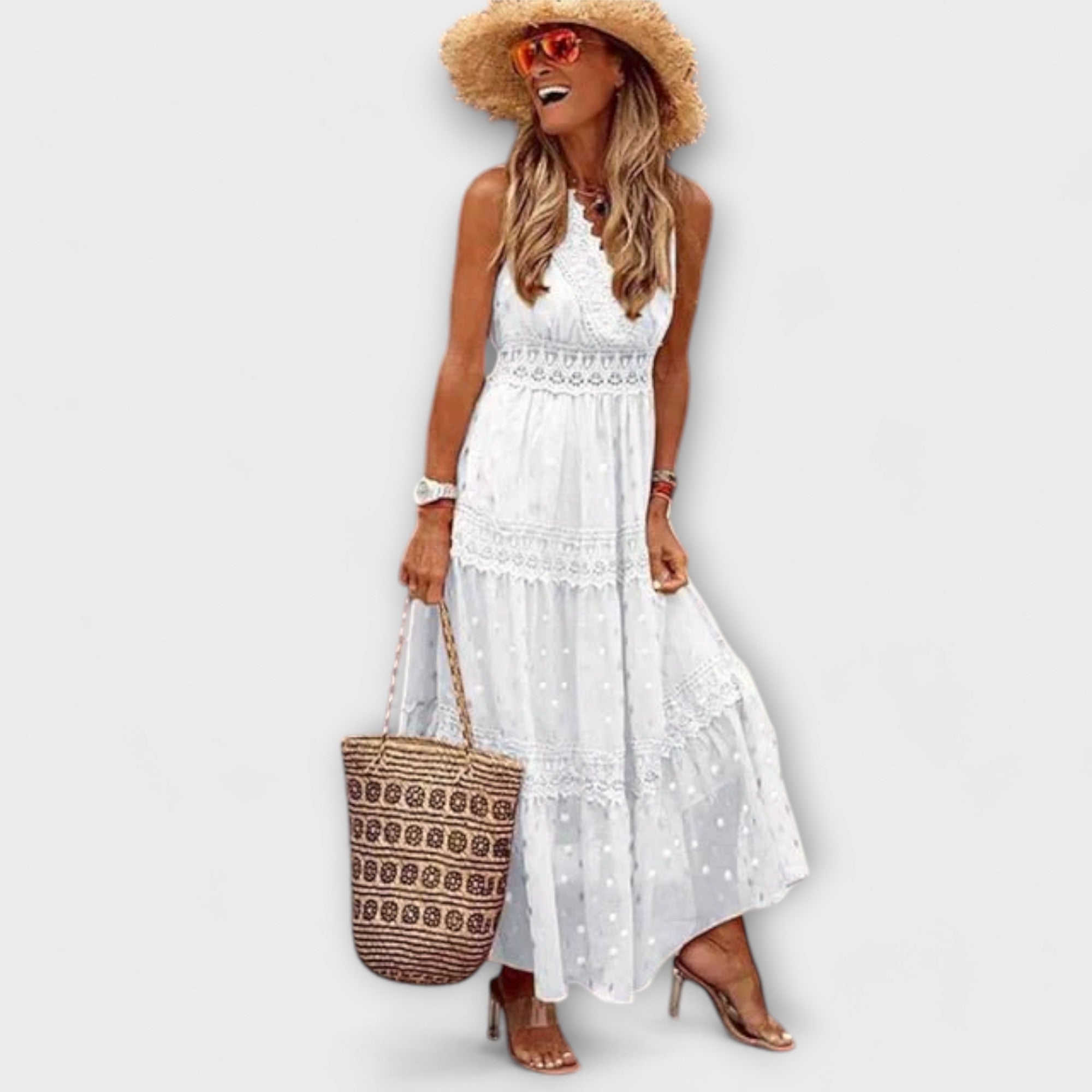 Sina | Abito lungo in pizzo boho — 6