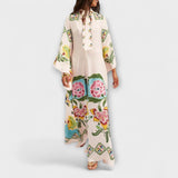 Wiebke | Abito lungo elegante con stampa floreale e design fluido — 2