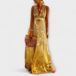 Margaretha | Abito fluido con scollo a V e dettagli in paillettes — 4